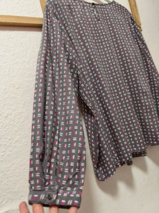 Blusa Viscosa Manga Larga Talla 48/50