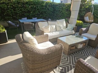 Conjunto Muebles Jardín Ratán