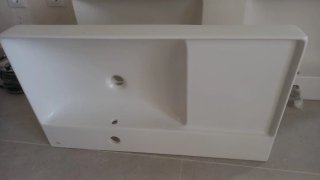 Lavabo Roca Nuevo Porcelana Blanca medidas 80x46