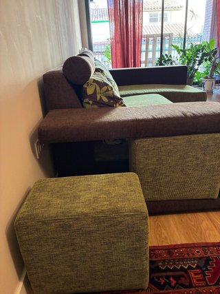 Sofá chaise longue 3 plazas extensible+ almacenaje