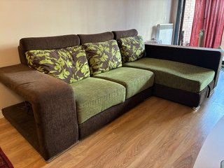 Sofá chaise longue 3 plazas extensible+ almacenaje