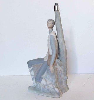 Figura Nao (Lladró) Antigua Base Lámpara