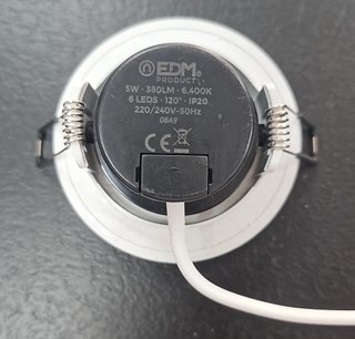Lote 15 Mini Downlight LED Empotrable EDM 5W