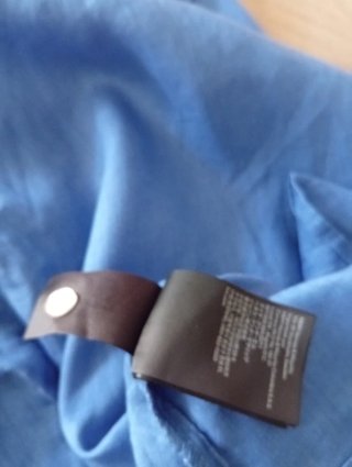 Camisa Lino Oversize Azul