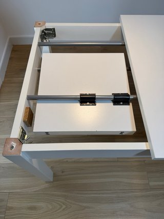 Mesa comedor extensible madera blanca