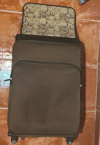 Maleta grande marrón 60x40x25