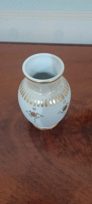 Vasetto porcellana Lo Longo oro zecchino