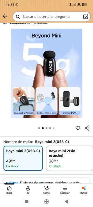 Micrófonos Inalámbricos BOYA Mini 2.4 GHz *NUEVOS*