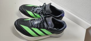 Zapatillas Adidas Adizero Running Negras y Verdes