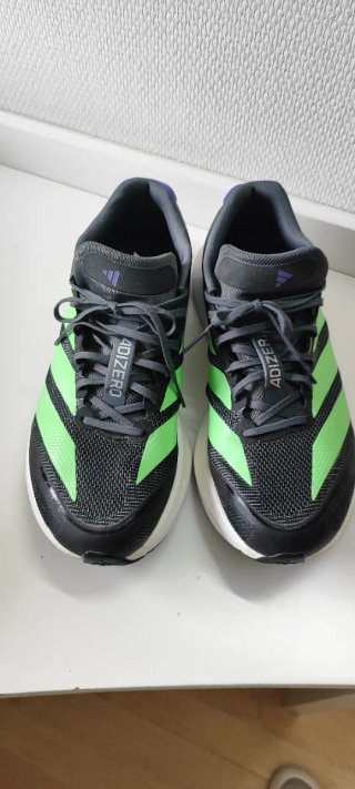 Zapatillas Adidas Adizero Running Negras y Verdes