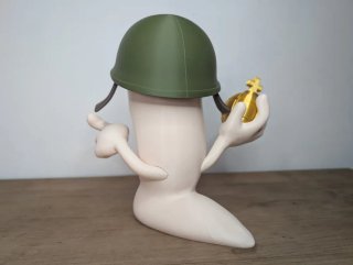 Figura Bomba Aleluya Worms 3D