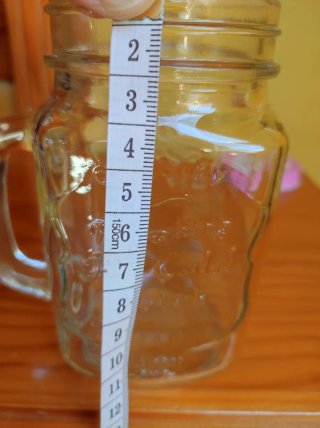 Jarra de cristal con tapa