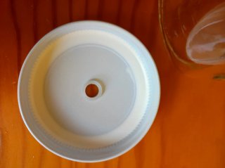 Jarra de cristal con tapa