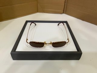 Gafas de sol Menrad doradas y marrones