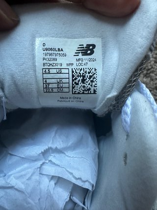Zapatillas New Balance 9060 Gris/Blanco