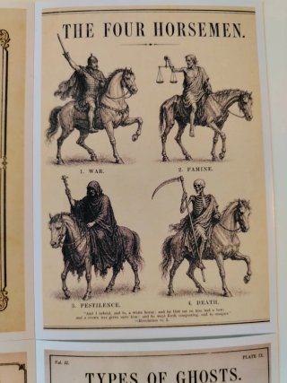 Pack 4 Pegatinas "Dark Academia" Vintage