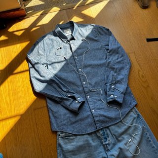 Calvin Klein Camisa Ganga azul