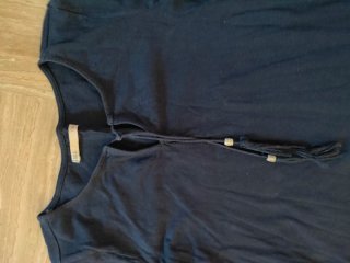 Camiseta azul marino talla S manga larga