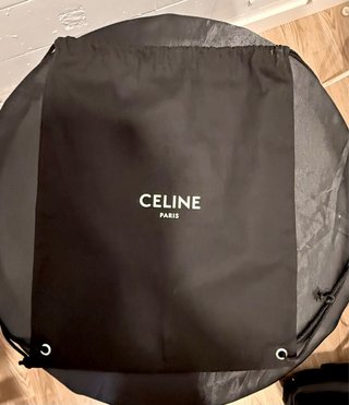 Borsa di cotone Celine nera