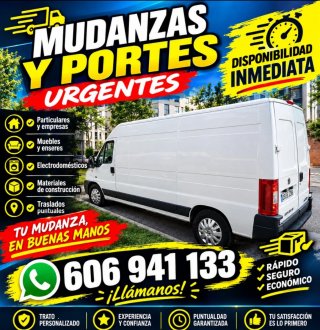 Mudanzas transporte y portes urgentes