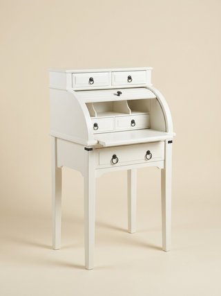 Escritorio extensible madera blanco