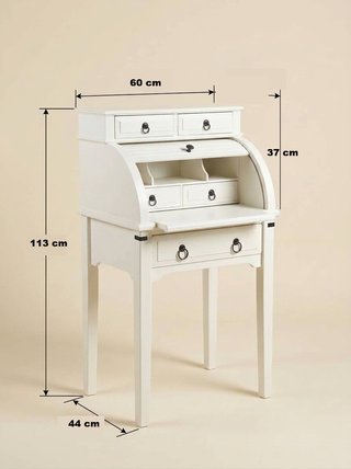 Escritorio extensible madera blanco