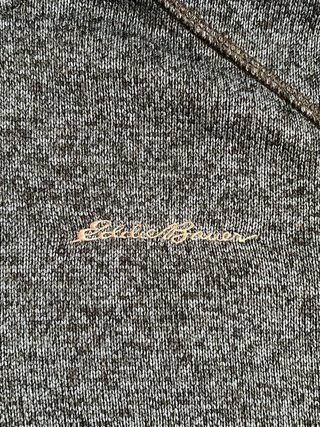 Jersey Eddie Bauer Azul/Gris vintage