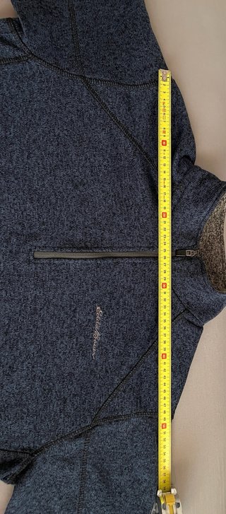 Jersey Eddie Bauer Azul/Gris vintage