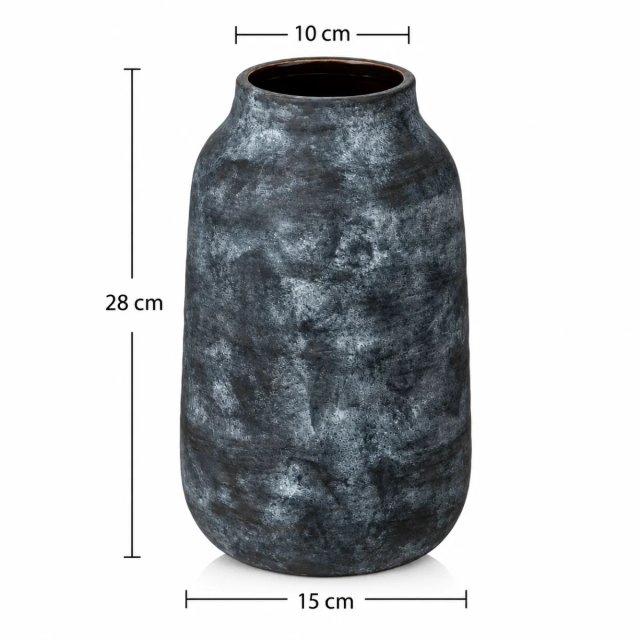 Jarrón Cerámica Gris/azulado 28cm moderno