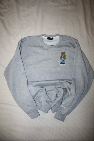 Sudadera Polo Ralph Lauren Gris Oso