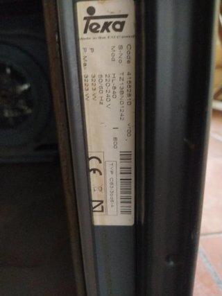 Panel de control horno Teka
