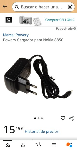 Cargador Nokia 5,3V 500mA
