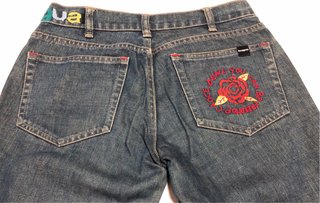 Pantalón Desigual Mujer Talla 36 Bordado