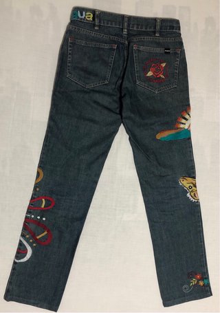 Pantalón Desigual Mujer Talla 36 Bordado