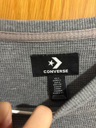 Jersey Converse Gris Talla S