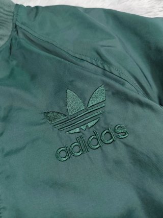 Chaqueta Bomber Adidas Reversible Verde Gris S/M