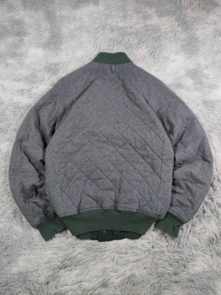 Chaqueta Bomber Adidas Reversible Verde Gris S/M