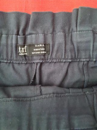 Shorts negros Zara con cinturón