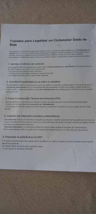 Mobylette Cady E-14 con documentación.