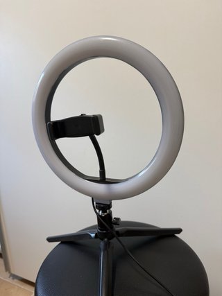 Trípode con Aro de Luz y Soporte Móvil