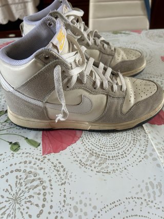 Nike Dunk High Scarpe Grigio Bianco