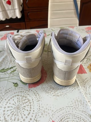 Nike Dunk High Scarpe Grigio Bianco