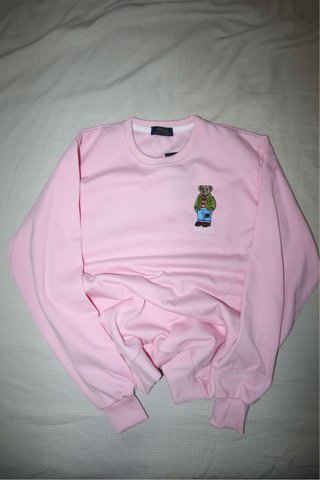 Sudadera Polo Ralph Lauren Oso Rosa