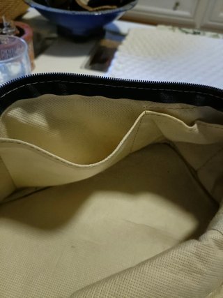 Neceser y porta anillos a cuadros