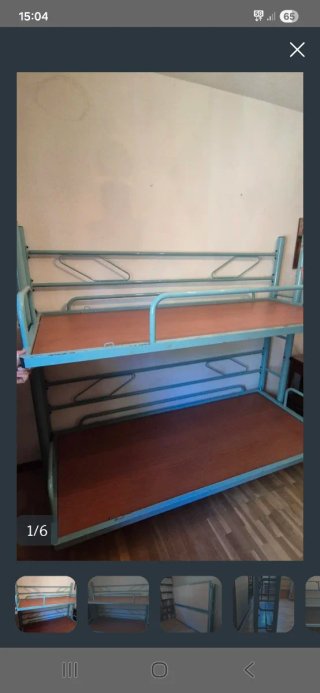Literas plegables metal y madera