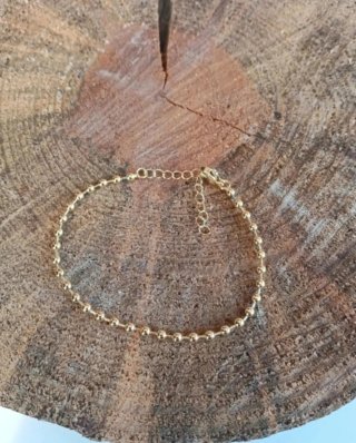 Pulsera bañada en oro 18k