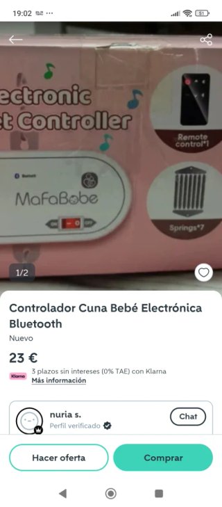 Controlador de cuna para bebés Mafababe