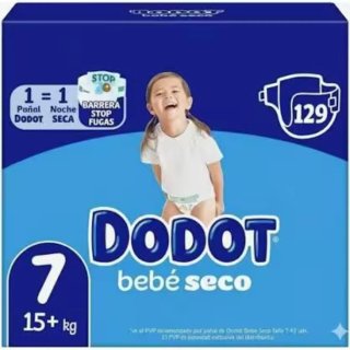 Pañales Dodot Bebé Seco Talla 7 (129 uds)