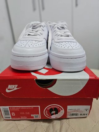 ZAPATILLAS  NIKE Court Vision Alta Mujer Blancas