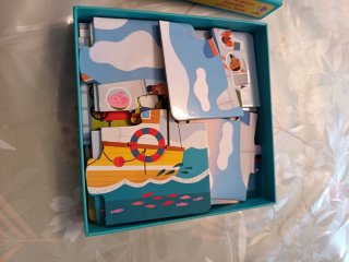 Gioco puzzle 4 pezzi nave
